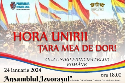 Concertul „HORA UNIRII - ŢARA MEA DE DOR” pe scena Palatului Culturii - evocare prin cântec a Unirii Principatelor Române