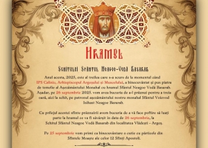 Preasfinţitul Nicodim va sluji la hramul Schitului Sfântul Neagoe-Vodă Basarab din Arhiepiscopia Argeşului şi Muscelului