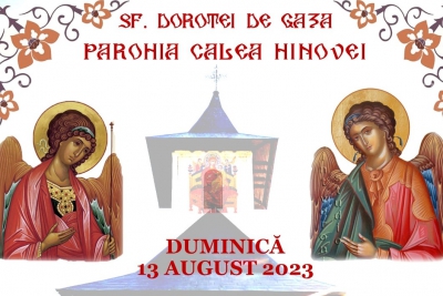 Biserica „Sfântul Dorotei din Gaza”, din localitatea Şimian, îşi va sărbători duminică, 13 august, hramul.