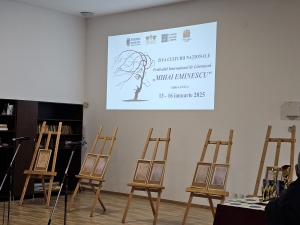 A XXXV-a ediţie a Festivalul Internaţional de Literatură „Mihai Eminescu” se desfăşoară în perioada 14-15 ianuarie