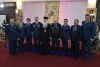 O delegaţie a Forţelor Aeriene Române a vizitat astăzi Episcopia Severinului şi Strehaiei