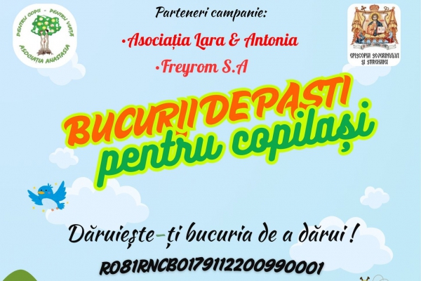 A debutat campania de Sfintele Paşti a Asociaţiei Anastasia: „BUCURII DE PAȘTI PENTRU COPILAȘI!” - 2025