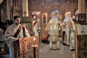 Slujbă Arhierească și hirotonie de ierodiacon la Mănăstirea Gura Motrului