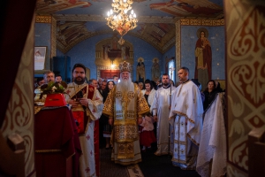 În Duminica a XIX-a după Rusalii, Preasfințitul Părinte Nicodima slujit în parohia Albulești din protopopiatul Strehaia
